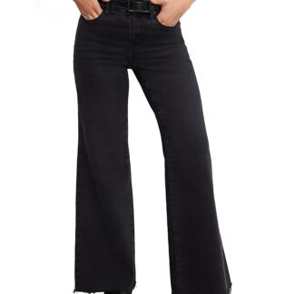 Good American Soft Tech Good Petite Palazzo Jeans in Black391