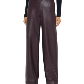 L'Agence Livvy Leather Straight Leg Pants