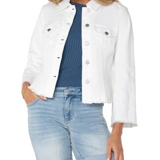 Liverpool Los Angeles Frayed Denim Jacket