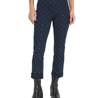 Lysse Plus Studded High Rise Boyfriend Jeans in Indigo