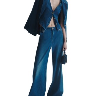 Marella Wide Leg Jeans in Blue Jeans