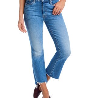 Mother The Lil' Insider Petites High Rise Slim Jeans in Out of the Blue