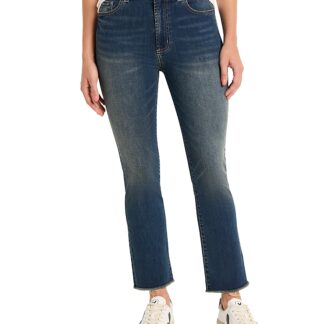 Nic+Zoe Raw Hem Demi Boot Jeans in Aegean