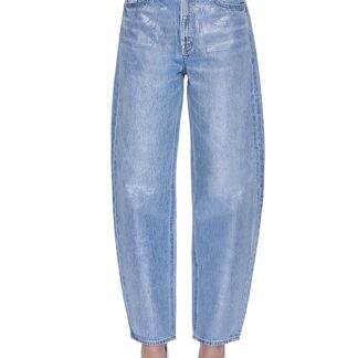 Pistola Wes High Rise Barrel Leg Jeans in Spellbound