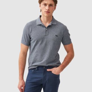 Rodd & Gunn The Gunn Slim Fit Pure Cotton Polo Shirt Denim