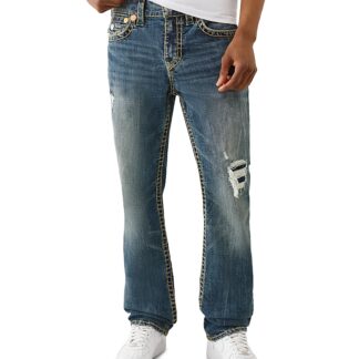 True Religion Ricky Super T Straight Fit Jeans in Dark Dusty