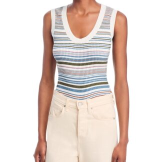 Veronica Beard Ezinna Stripe Knit Tank