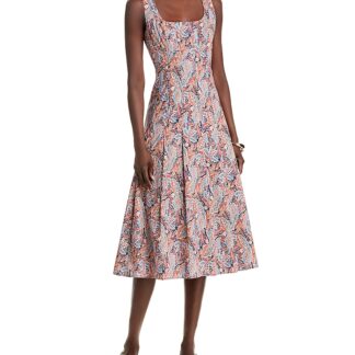 Veronica Beard Jolie Midi Poplin Dress - Exclusive