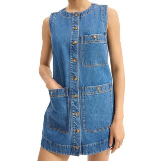 Veronica Beard Oakley Denim Shift Dress