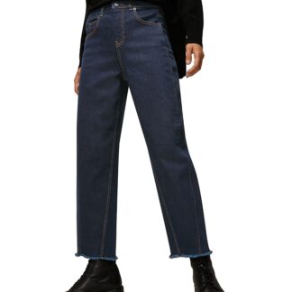 Whistles Stretch Barrel Jeans in Dark Denim