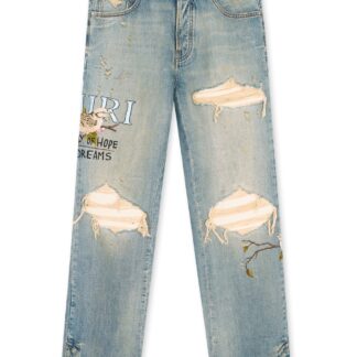 AMIRI CHATEAU MX1 STRAIGHT FLARE Size: 34, colour: BLUE