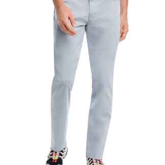 Ag Everett Straight Fit Twill Pants in White Sand