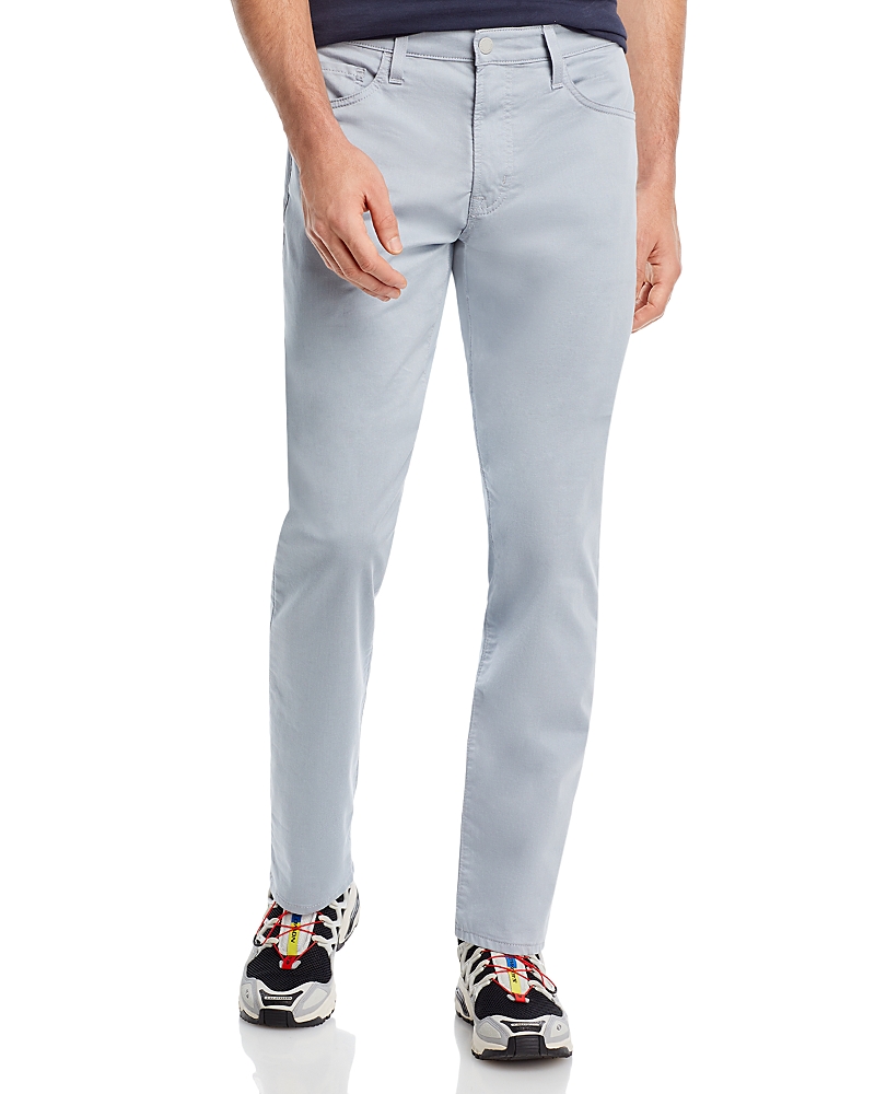 Ag Everett Straight Fit Twill Pants in White Sand