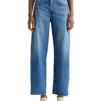 Ag High Rise Barrel Leg Jeans in Flashback