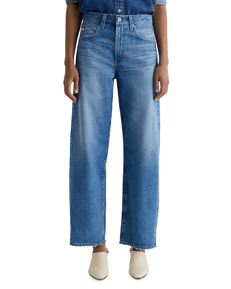 Ag High Rise Barrel Leg Jeans in Flashback