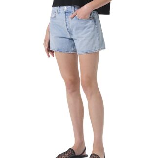 Agolde Parker Denim Shorts in Feud
