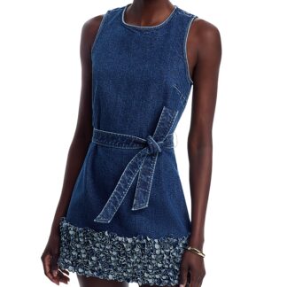 Cinq a Sept Petal Mindie Denim Mini Dress