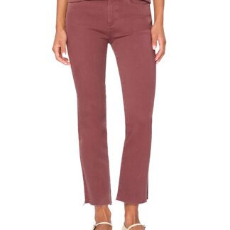 DL1961 Mara Straight Mid Rise Instasculpt Ankle Jeans in Dried Rose