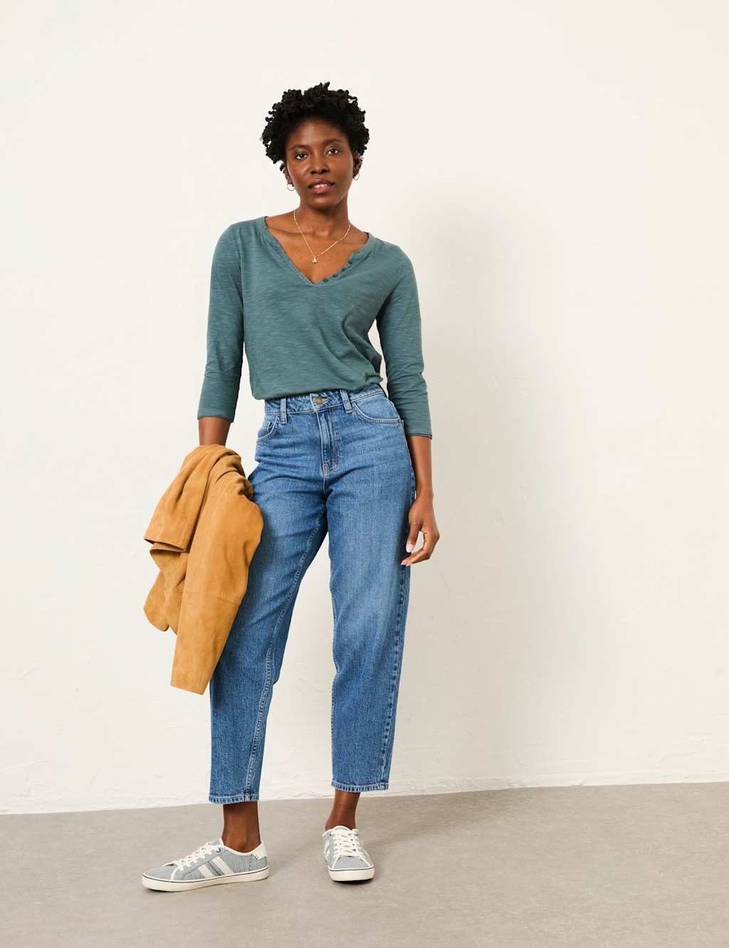 FatFace Mid Rise Cigarette Ankle Grazer Jeans Denim