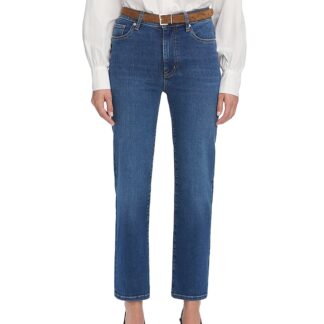Frame Pixie Le Sleek High Rise Straight Leg Jeans in Femma