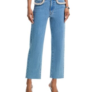 Generation Love Baylor Pearl Crystal Jeans in Star Light Blue