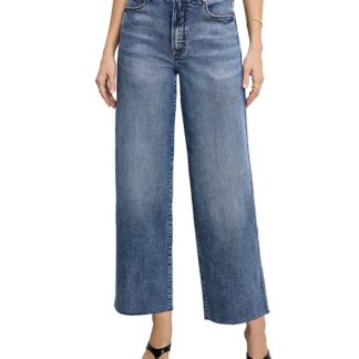 Good American Good Skate Wide Cropped Jeans in Indigo978