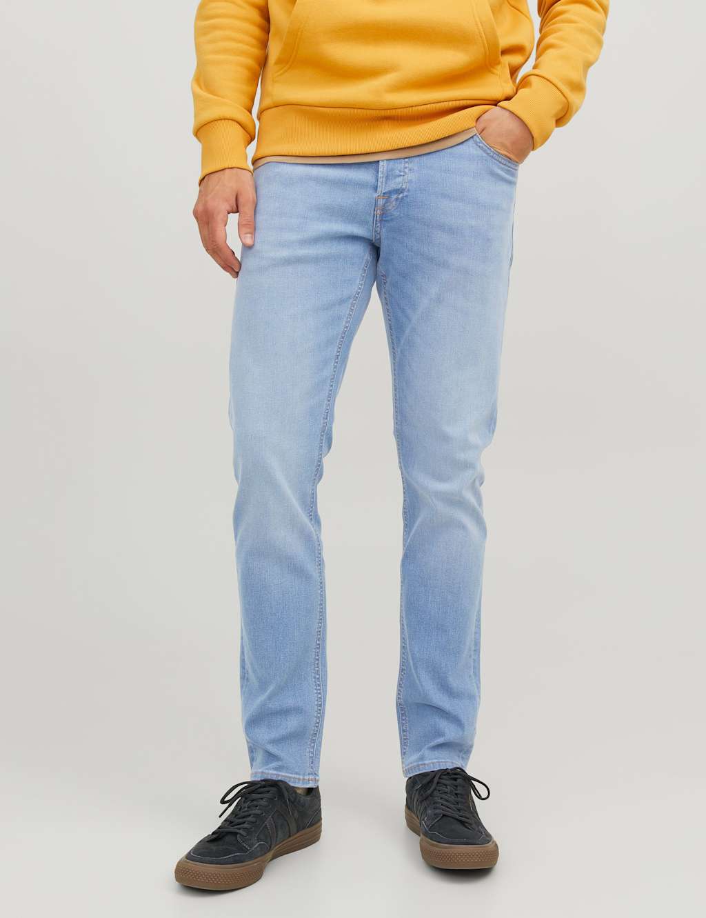 JACK & JONES Slim Fit Cotton Rich Jeans Blue Denim