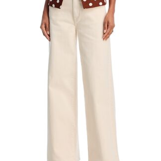 Kobi Halperin Sagit High Rise Wide Leg Jeans in Ecru