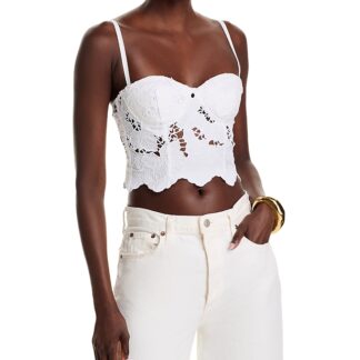 L'Agence Sonya Lace Bralette Corset Top