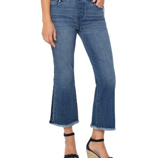 Liverpool Los Angeles Gia Mid Rise Glider Crop Flare Leg Jeans
