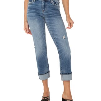 Liverpool Los Angeles Marley Girlfriend Cuffed Jeans in Rio Hondo