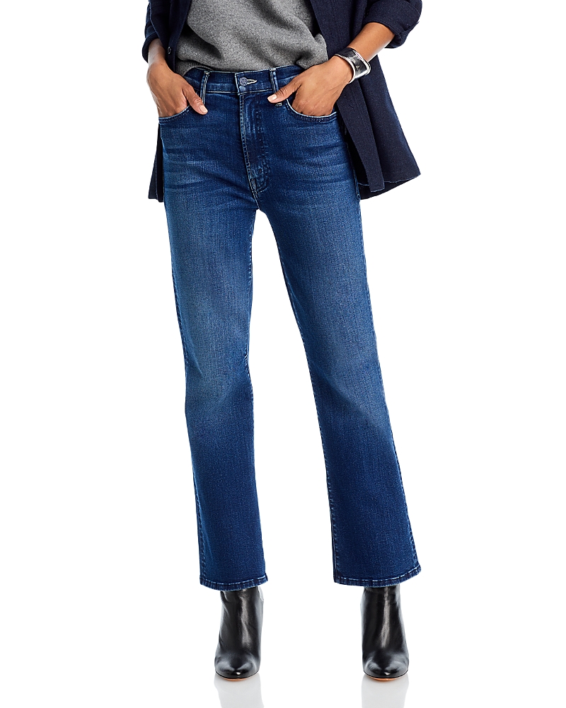 Mother The Hustler High Rise Ankle Flare Jeans in Heirloom