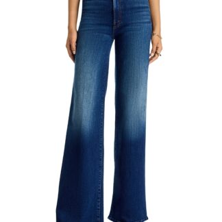 Mother The Hustler Roller Sneak High Rise Jeans in Troublemaker