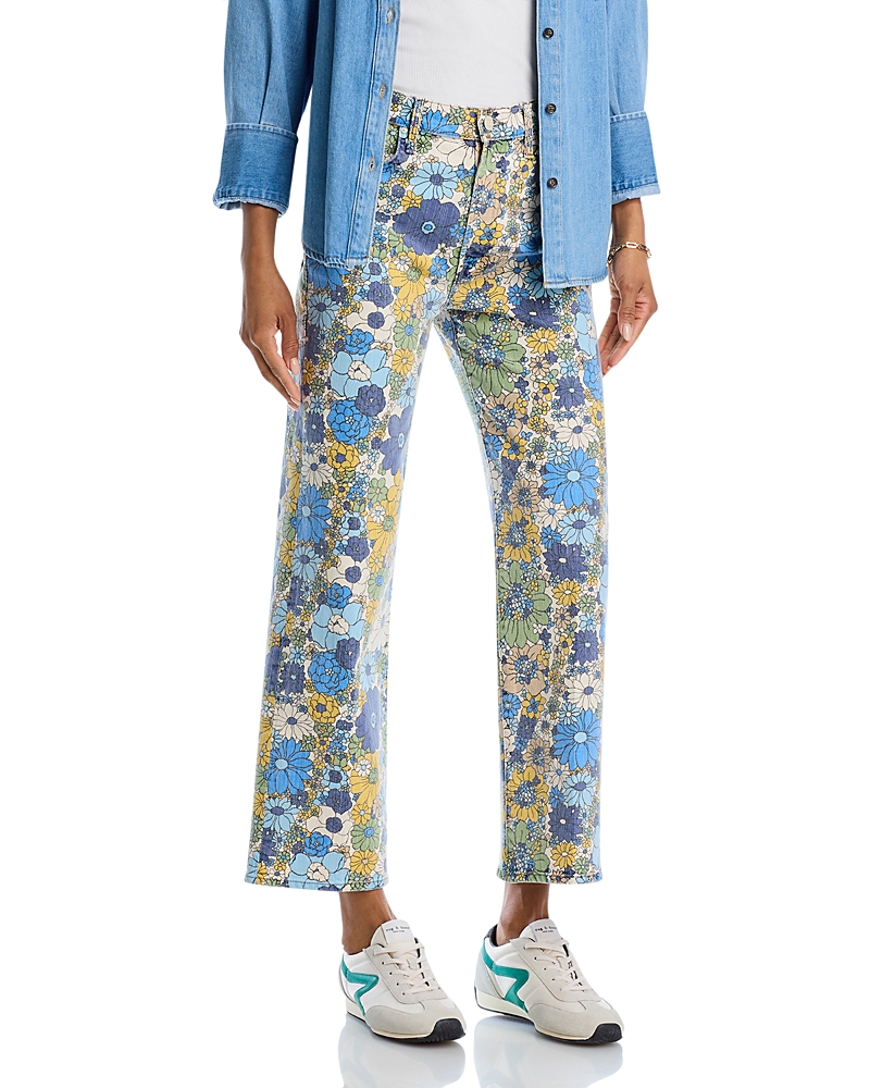 Mother The Rambler High Rise Ankle Straight Jeans in Dirtbike