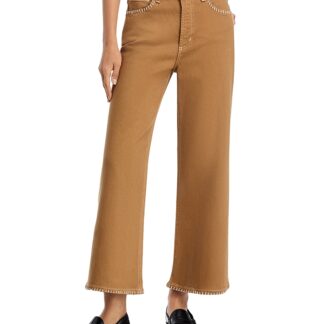Rails Getty High Rise Wide Leg Cropped Jeans in Tradewind