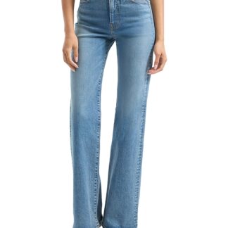 Veronica Beard Crosbie High Rise Wide Leg Jeans in Ripple Haze