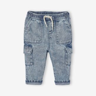 Baby battle jeans with elasticated waist double stone