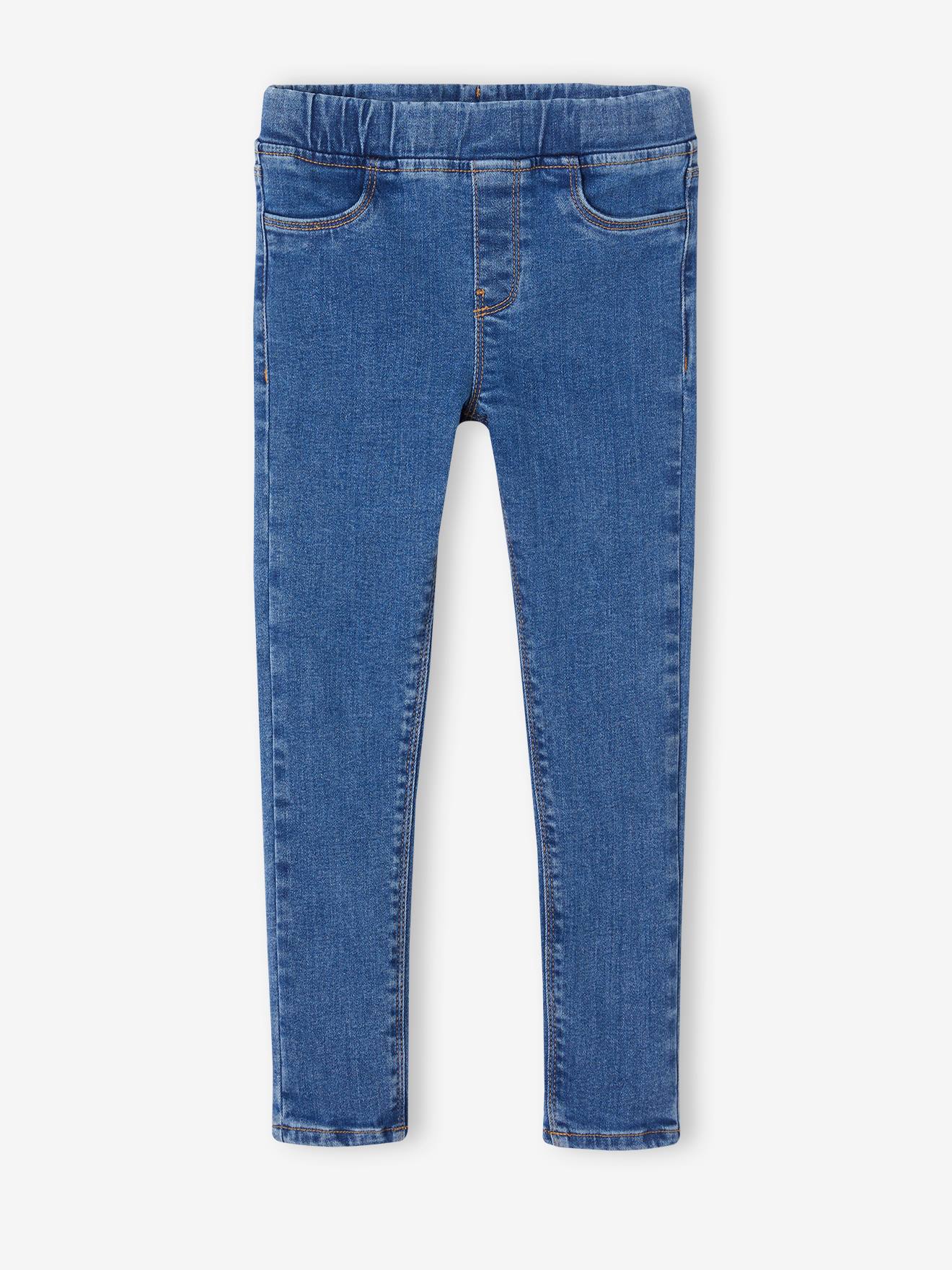 Basics Denim Treggings for Girls denim blue