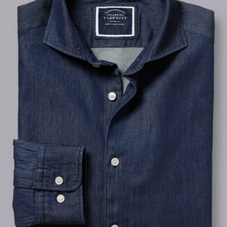 Charles Tyrwhitt Slim Fit Denim Shirt Blue