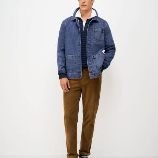 Crew Clothing Mid-Wash Denim Shacket Denim