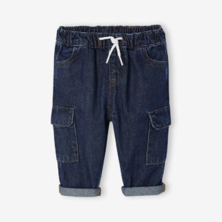 Denim Cargo Trousers for Babies brut denim
