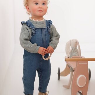 Denim Dungarees for Babies stone