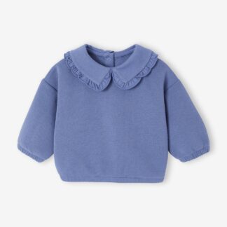 Denim-Effect Sweatshirt for Newborns blue