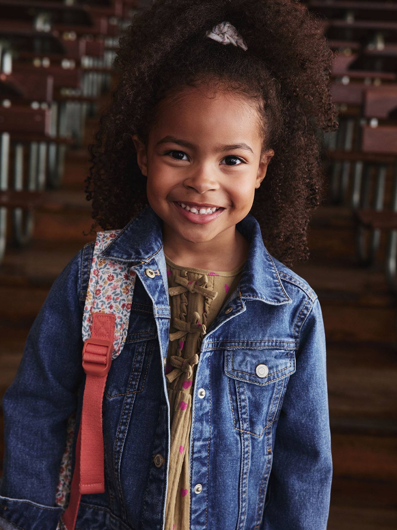 Denim Jacket for Girls medium blue