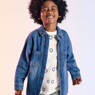 Denim Shirt for Boys stone