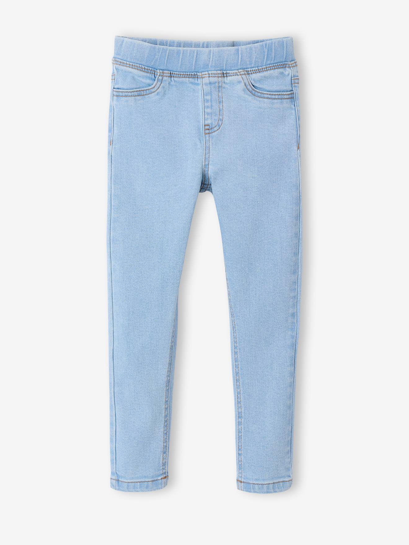 Denim Treggings for Girls bleached denim