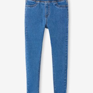 Denim Treggings for Girls medium blue