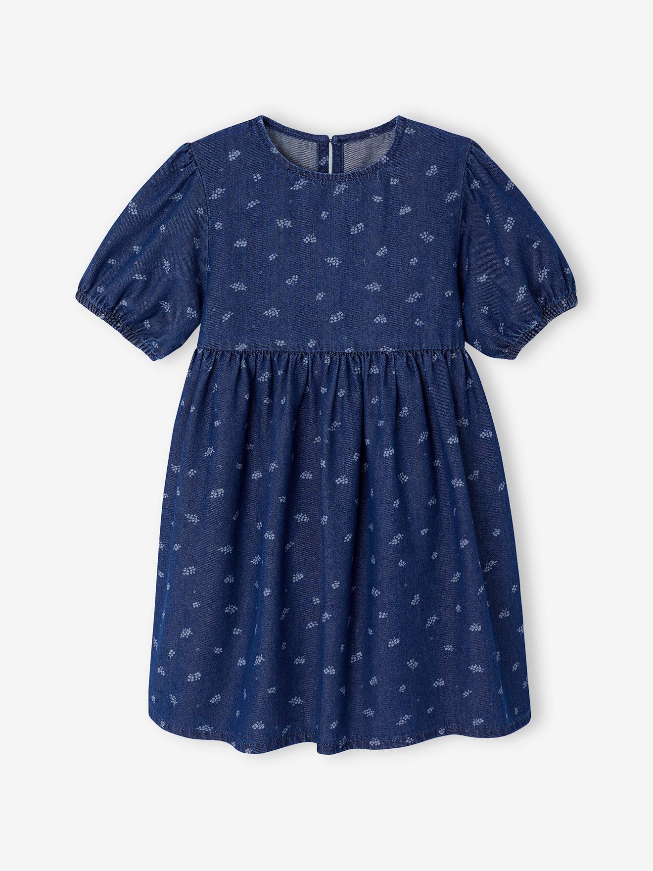 Dress in Lightweight Denim, for Girls brut denim