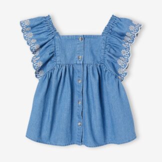 Girl's denim blouse stone