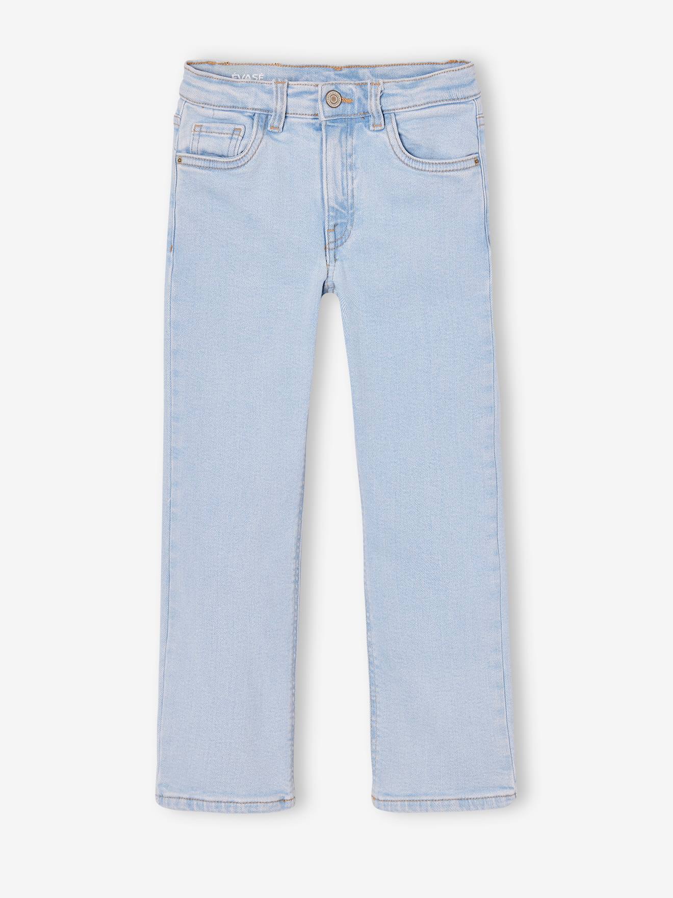 Girls' flared jeans light blue